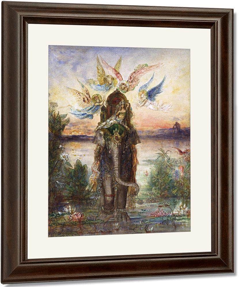 The Sacred Elephant Peri 1882 By Gustave Moreau Fine Art Print