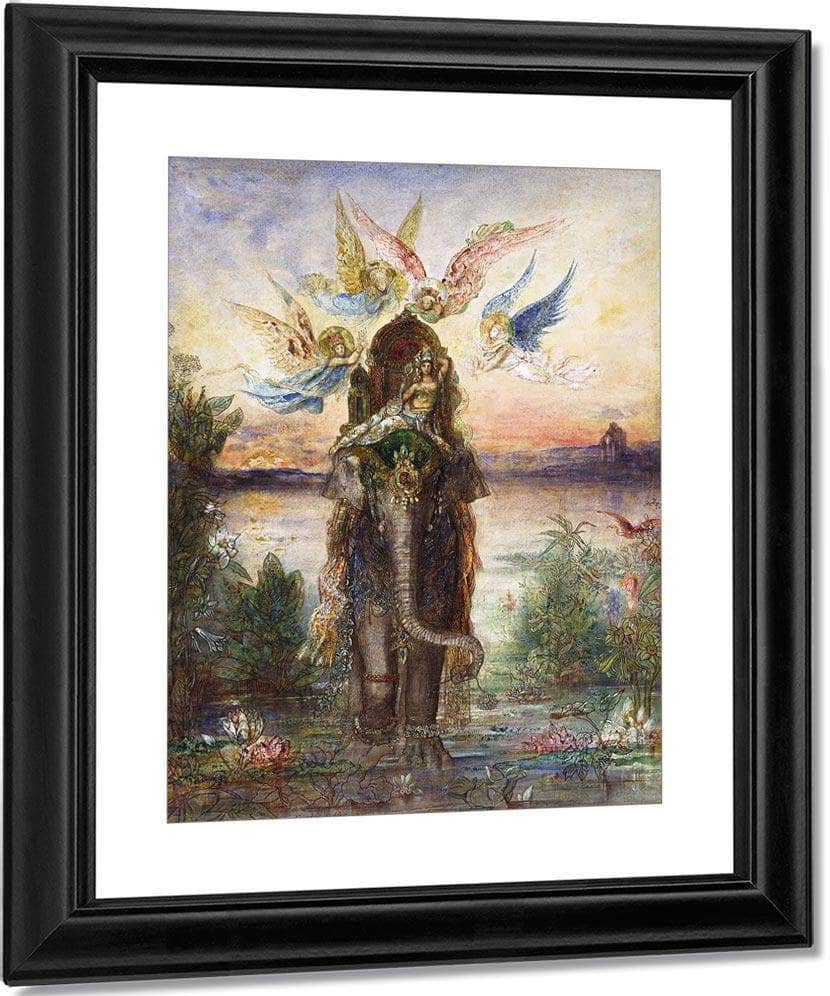 The Sacred Elephant Peri 1882 By Gustave Moreau Fine Art Print