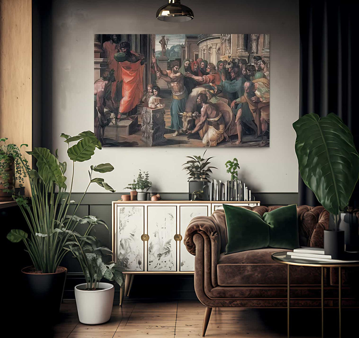 The Sacrifice At Lystra By John Waterhouse Fine Art Print