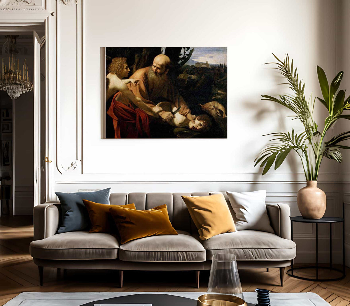 The Sacrifice Of Isaac 1602 By Caravaggio Fine Art Print