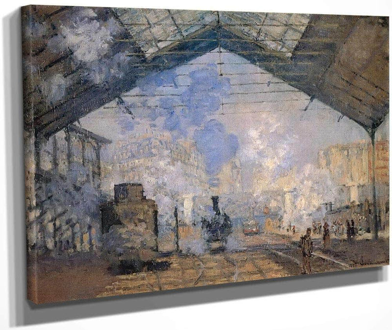 The Saint Lazare Sation By Claude Monet Fine Art Print