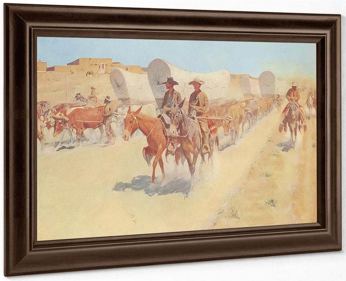 The Santa Fe Trade By Frederic Remington Fine Art Print