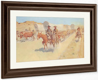 The Santa Fe Trade By Frederic Remington Fine Art Print