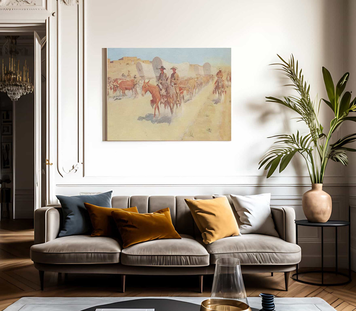 The Santa Fe Trade By Frederic Remington Fine Art Print