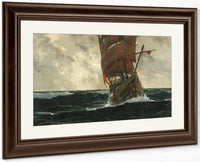 The Santa Maria At Sea By Michael Zeno Diemer Fine Art Print