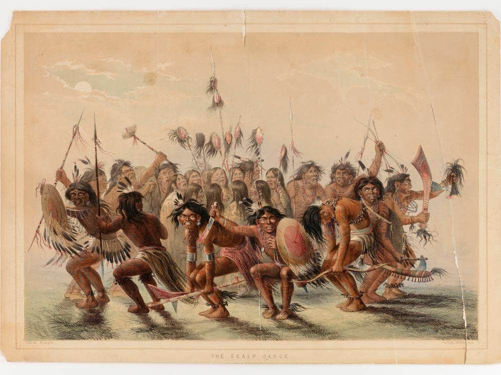The Scalp Dance By George Catlin Fine Art Print