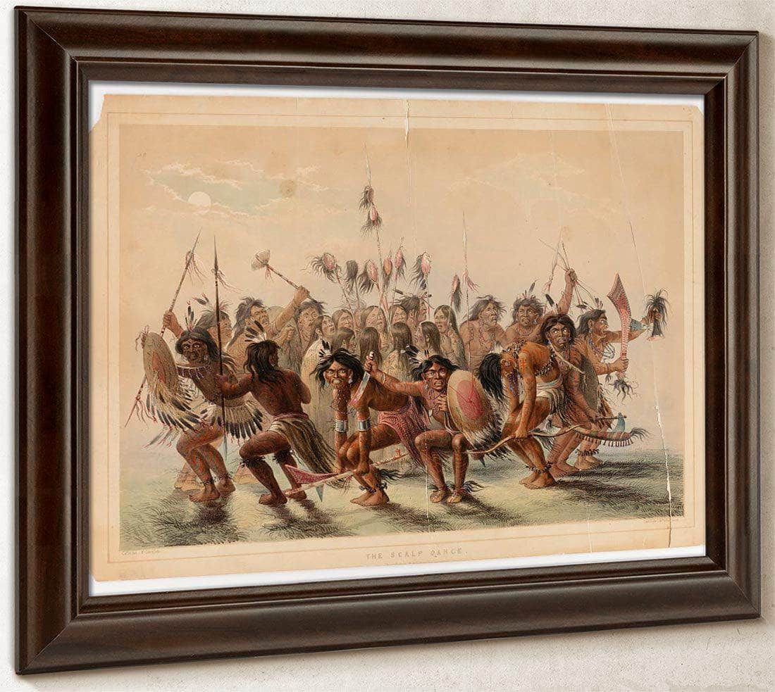 The Scalp Dance By George Catlin Fine Art Print