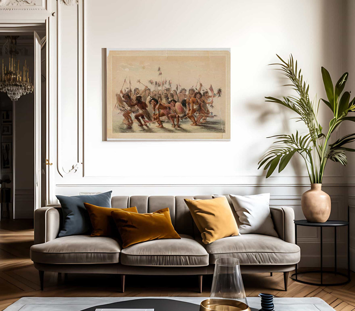 The Scalp Dance By George Catlin Fine Art Print