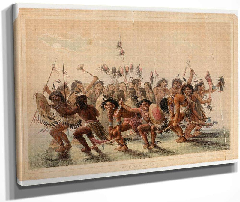 The Scalp Dance By George Catlin Fine Art Print