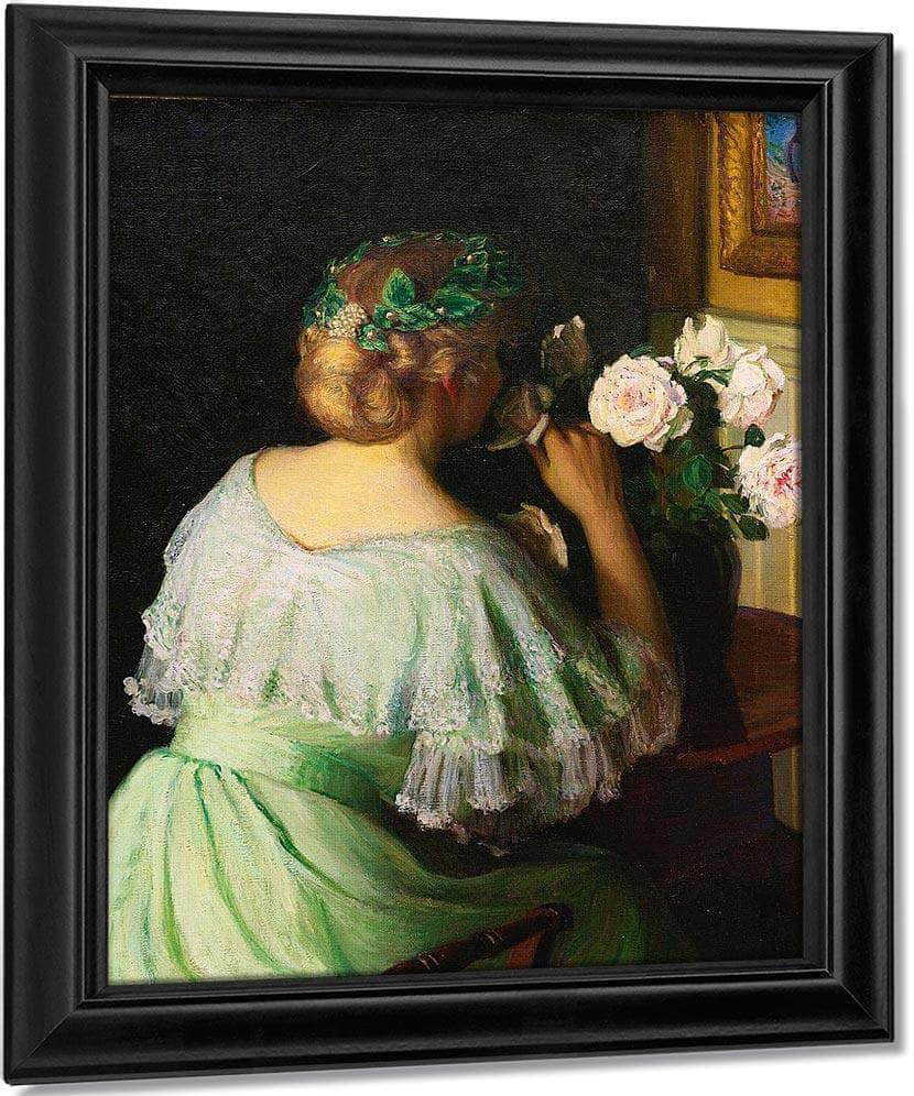 The Scent Of Roses By Lilla Cabot Perry Fine Art Print