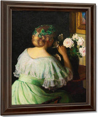 The Scent Of Roses By Lilla Cabot Perry Fine Art Print