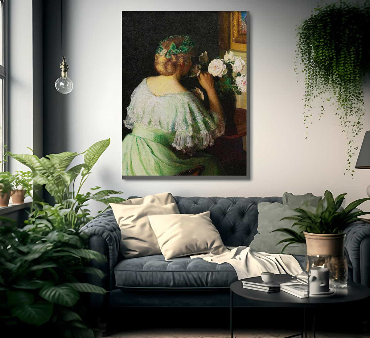 The Scent Of Roses By Lilla Cabot Perry Fine Art Print