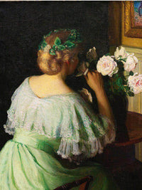 The Scent Of Roses By Lilla Cabot Perry Fine Art Print