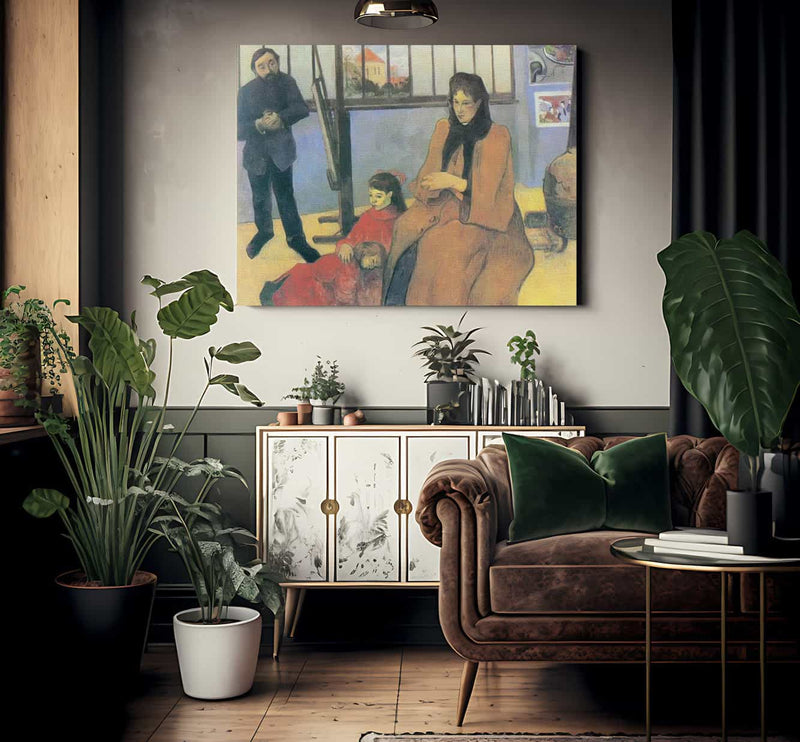 The Schuffenecker Family By Paul Gauguin Fine Art Print