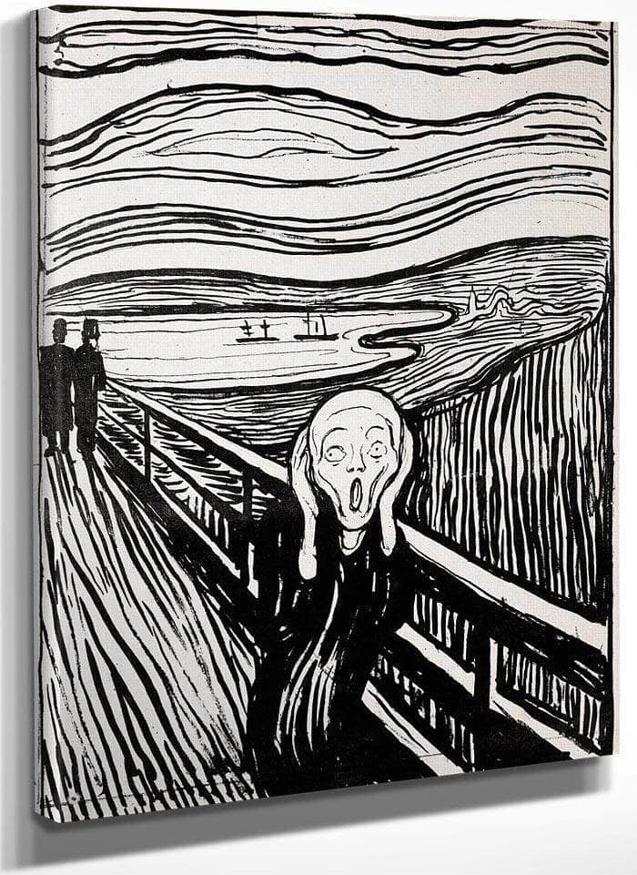 The Scream 1895 By Edvard Munch Fine Art Print