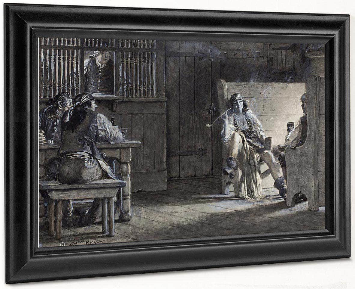 The Sea Rogues Moon Liberty Magazine Story Illustration 1928 By Norman Mills Price Fine Art Print