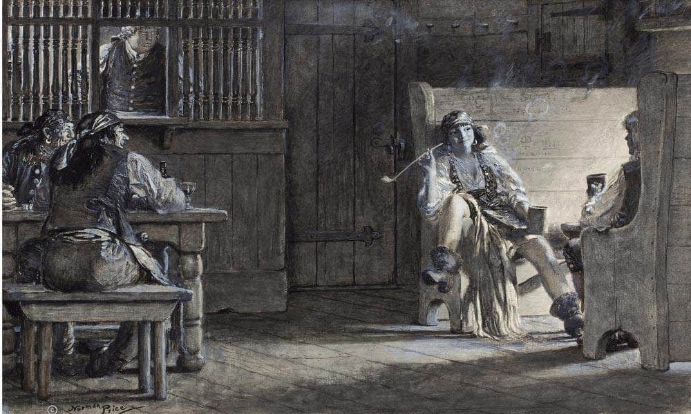 The Sea Rogues Moon Liberty Magazine Story Illustration 1928 By Norman Mills Price Fine Art Print