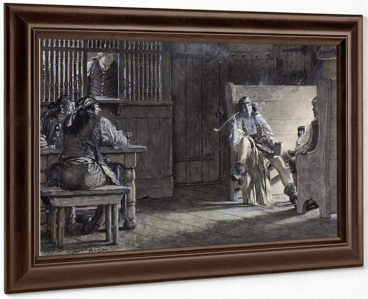 The Sea Rogues Moon Liberty Magazine Story Illustration 1928 By Norman Mills Price Fine Art Print