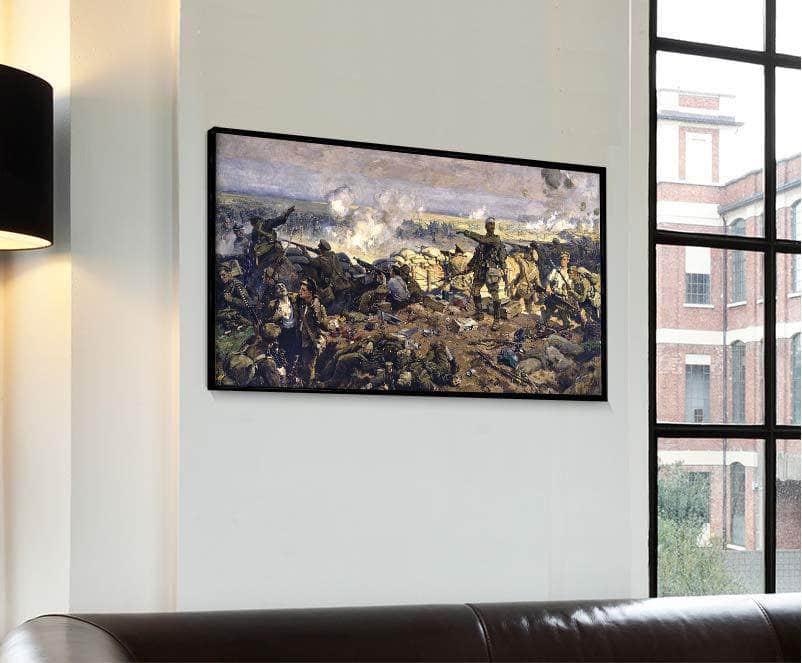 The Second Battle Of Ypres Painting Richard Jack Canvas Art Fine Art Print