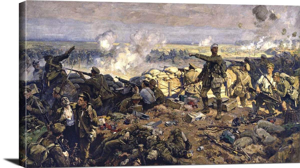 The Second Battle Of Ypres Painting Richard Jack Canvas Art Fine Art Print