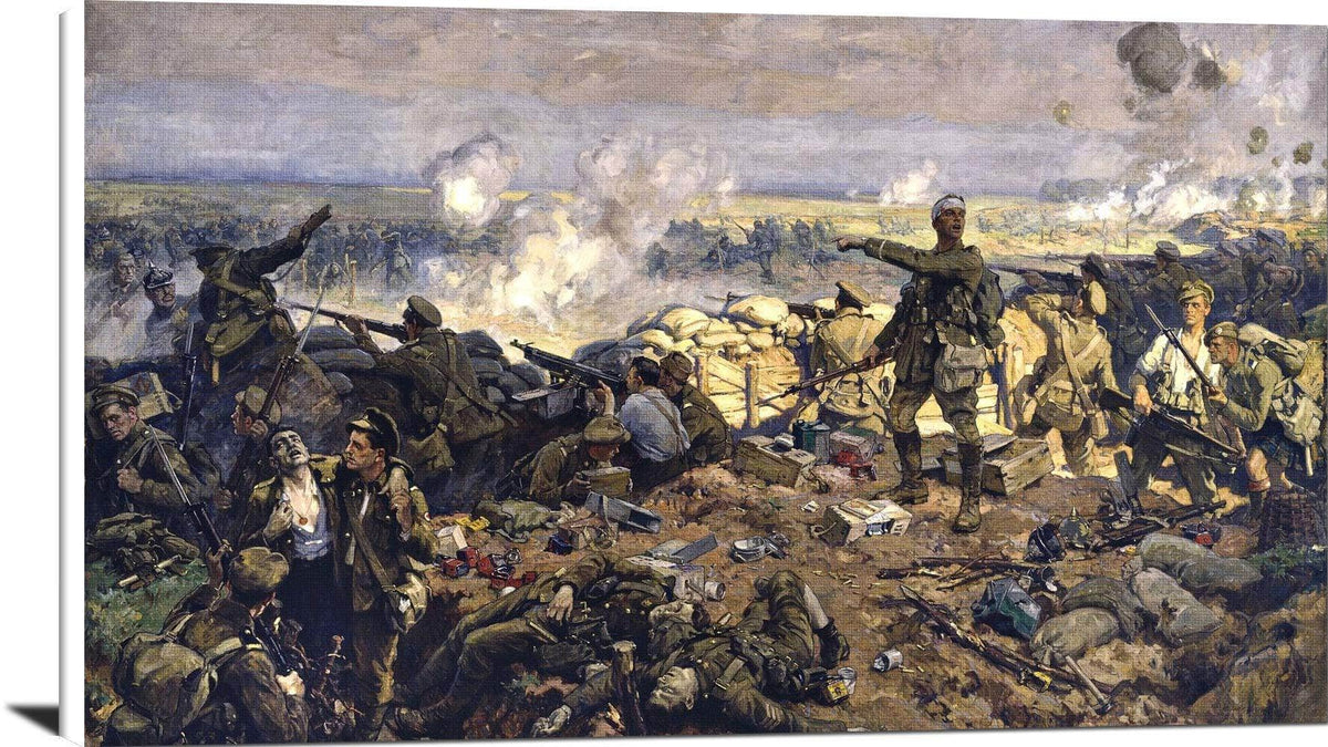 The Second Battle Of Ypres Painting Richard Jack Canvas Art Fine Art Print