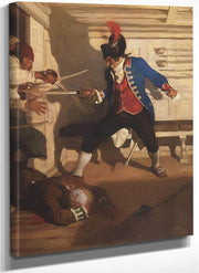The Seige Of The Round House By N.C. Wyeth Fine Art Print