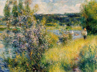 The Seine At Chatou By Pierre August Renoir Fine Art Print