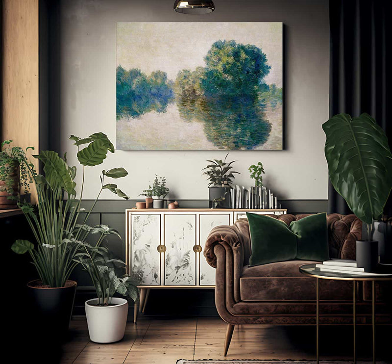 The Seine At Giverny By Monet Claude Fine Art Print