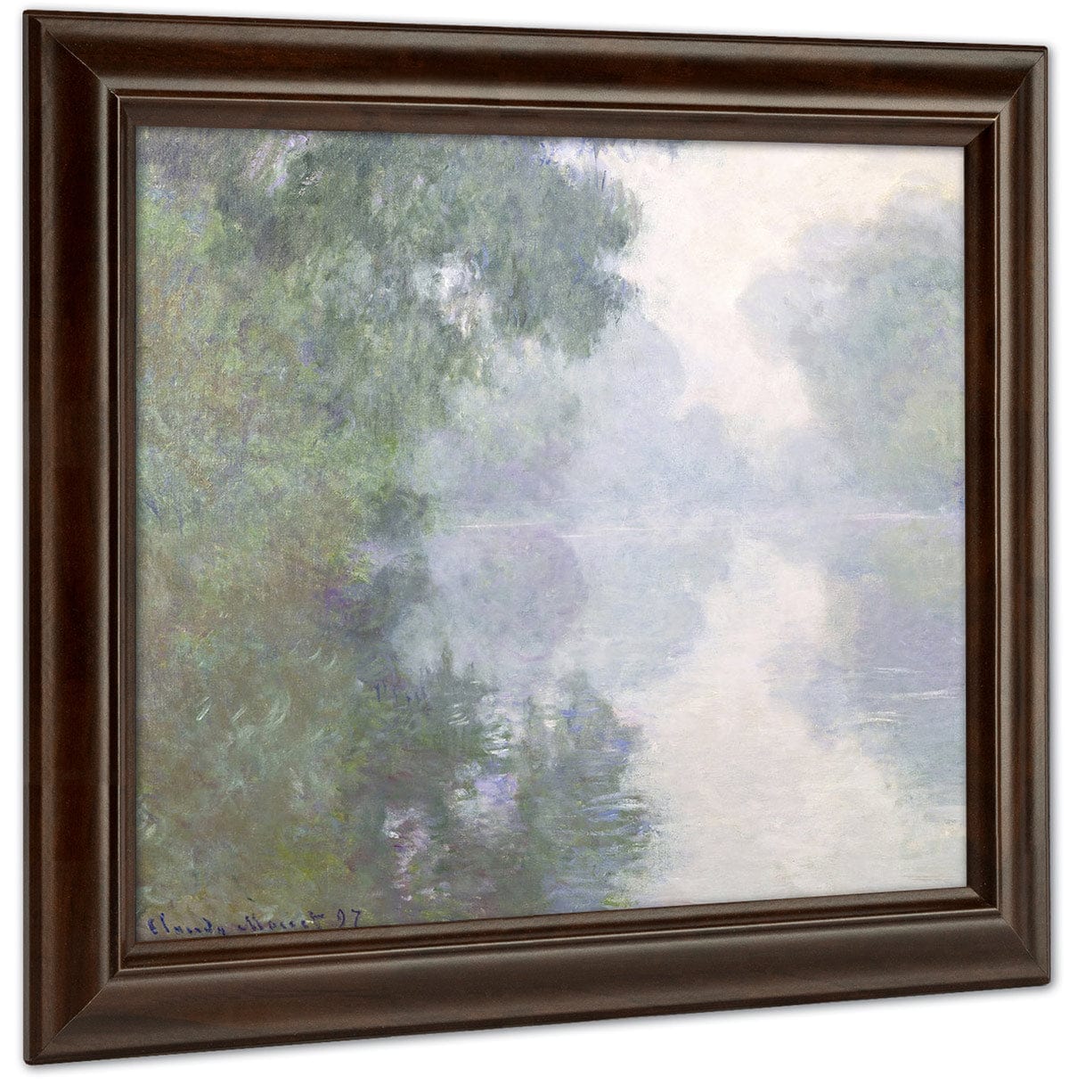 The Seine At Giverny, Morning Mists By Claude Monet Fine Art Print