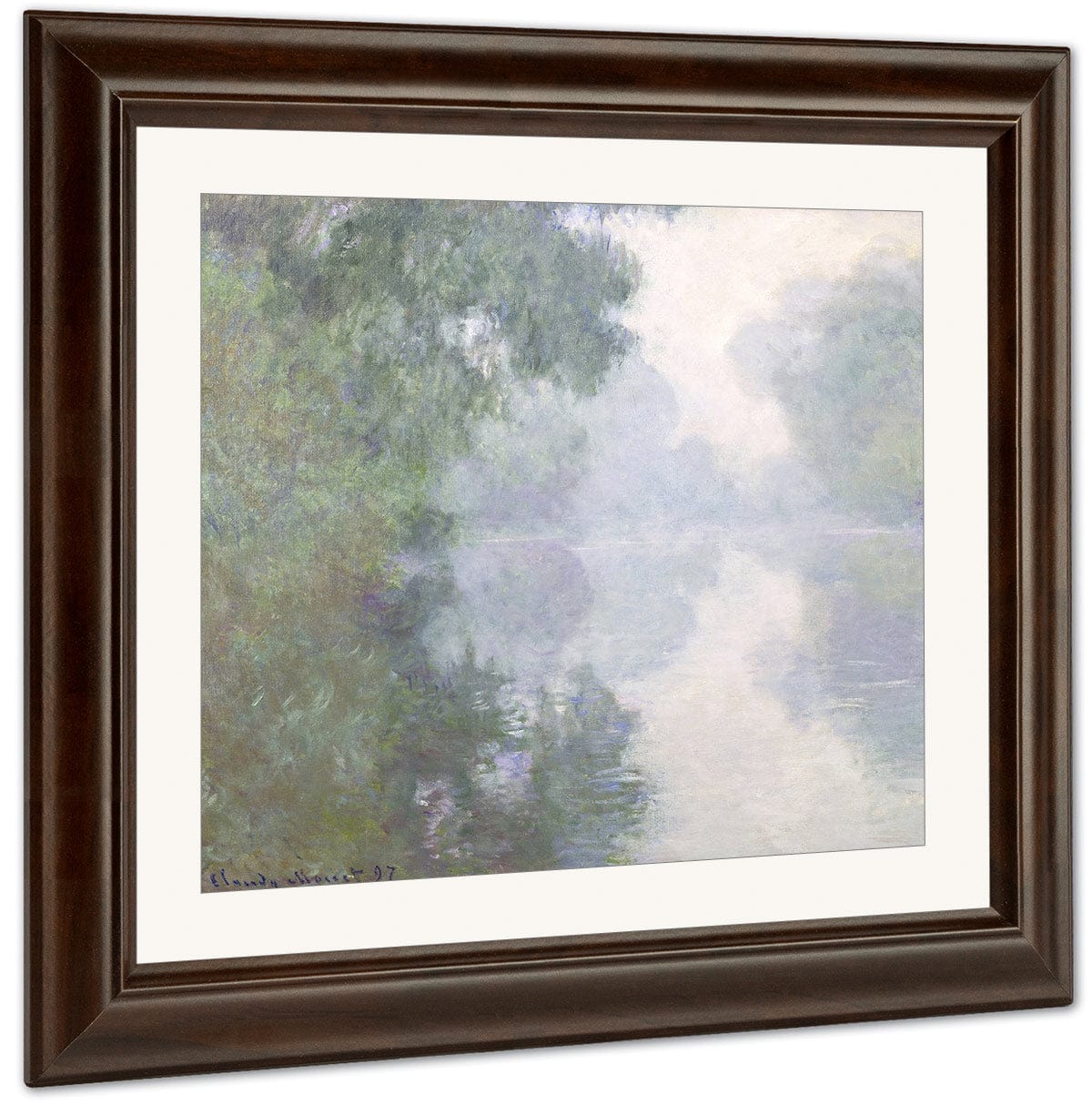 The Seine At Giverny, Morning Mists By Claude Monet Fine Art Print