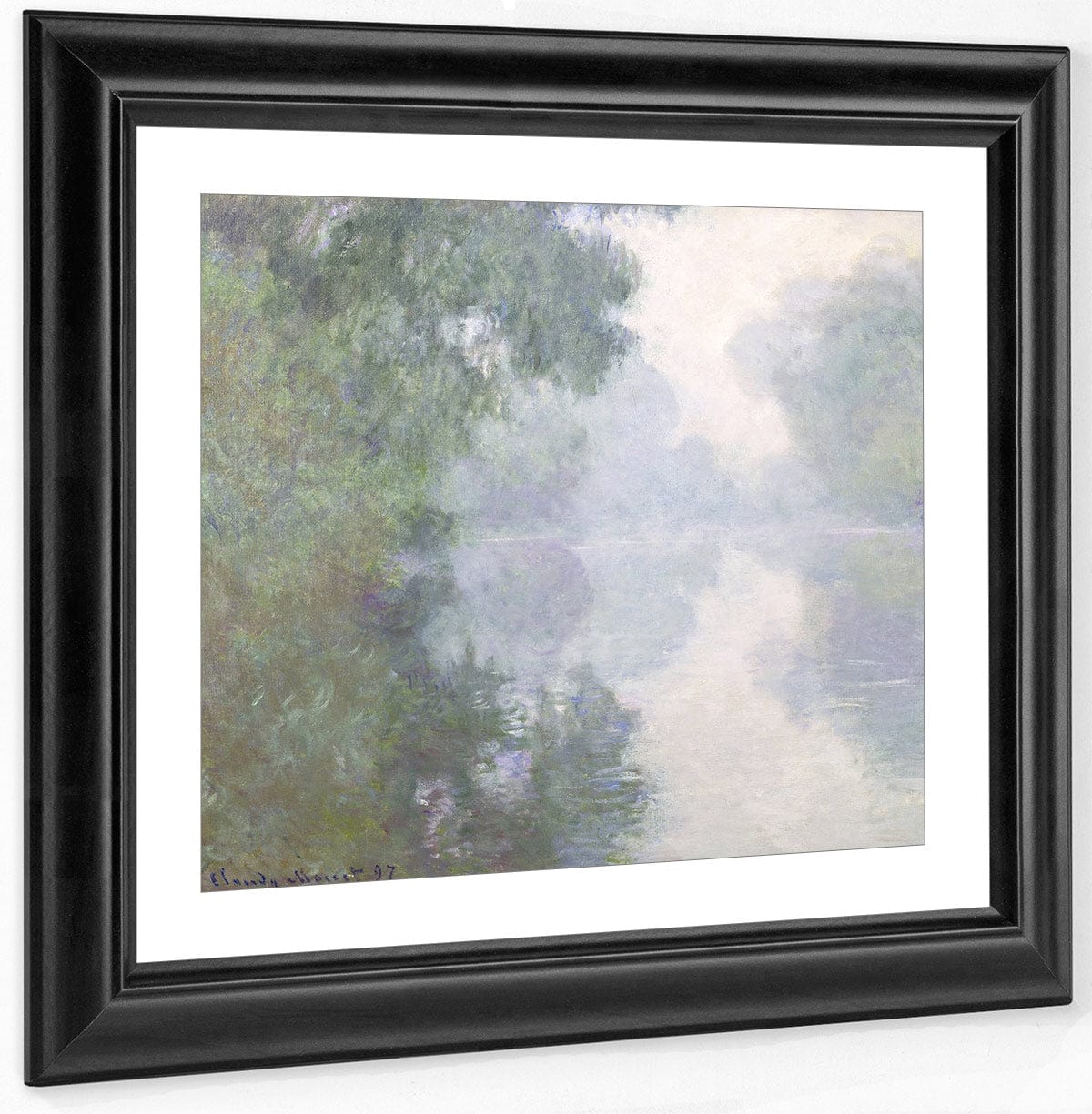 The Seine At Giverny, Morning Mists By Claude Monet Fine Art Print