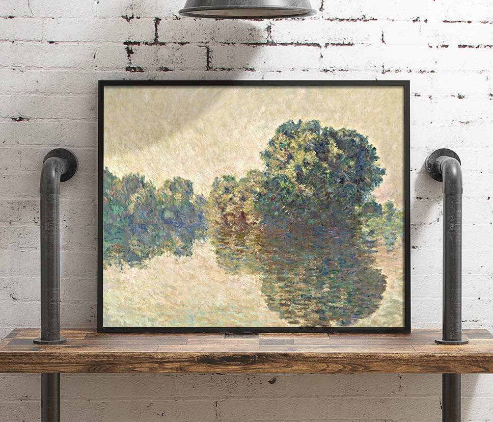 The Seine At Giverny Painting Claude Monet Canvas Art Fine Art Print