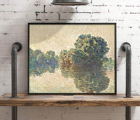 The Seine At Giverny Painting Claude Monet Canvas Art Fine Art Print
