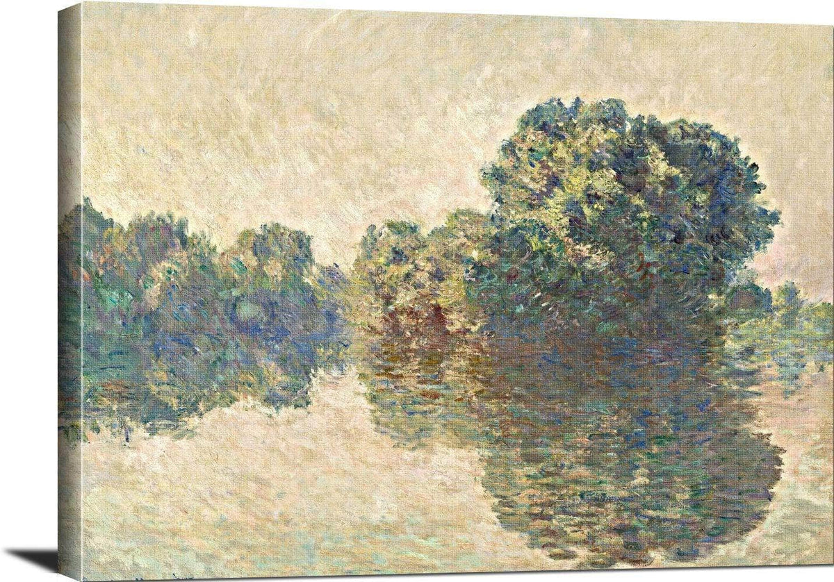 The Seine At Giverny Painting Claude Monet Canvas Art Fine Art Print