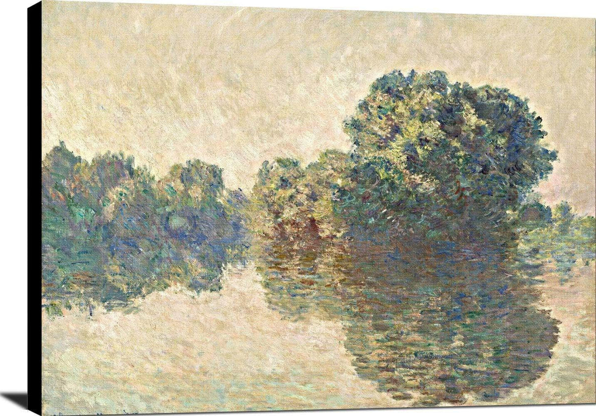 The Seine At Giverny Painting Claude Monet Canvas Art Fine Art Print