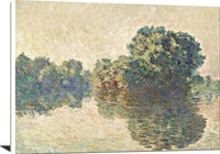 The Seine At Giverny Painting Claude Monet Canvas Art Fine Art Print