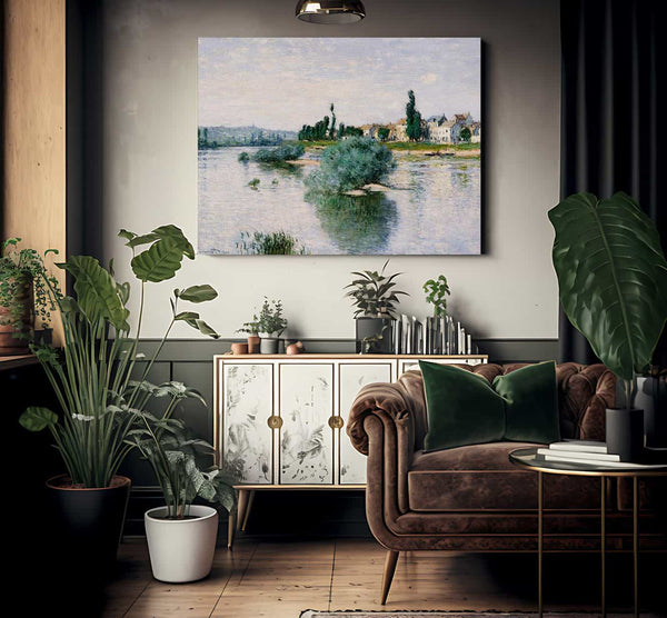 The Seine At Lavacourt By Monet Claude Fine Art Print