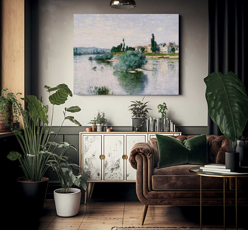 The Seine At Lavacourt By Monet Claude Fine Art Print