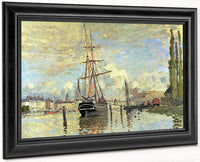 The Seine At Rouen By Claude Monet Fine Art Print