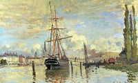 The Seine At Rouen By Claude Monet Fine Art Print