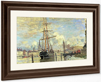 The Seine At Rouen By Claude Monet Fine Art Print