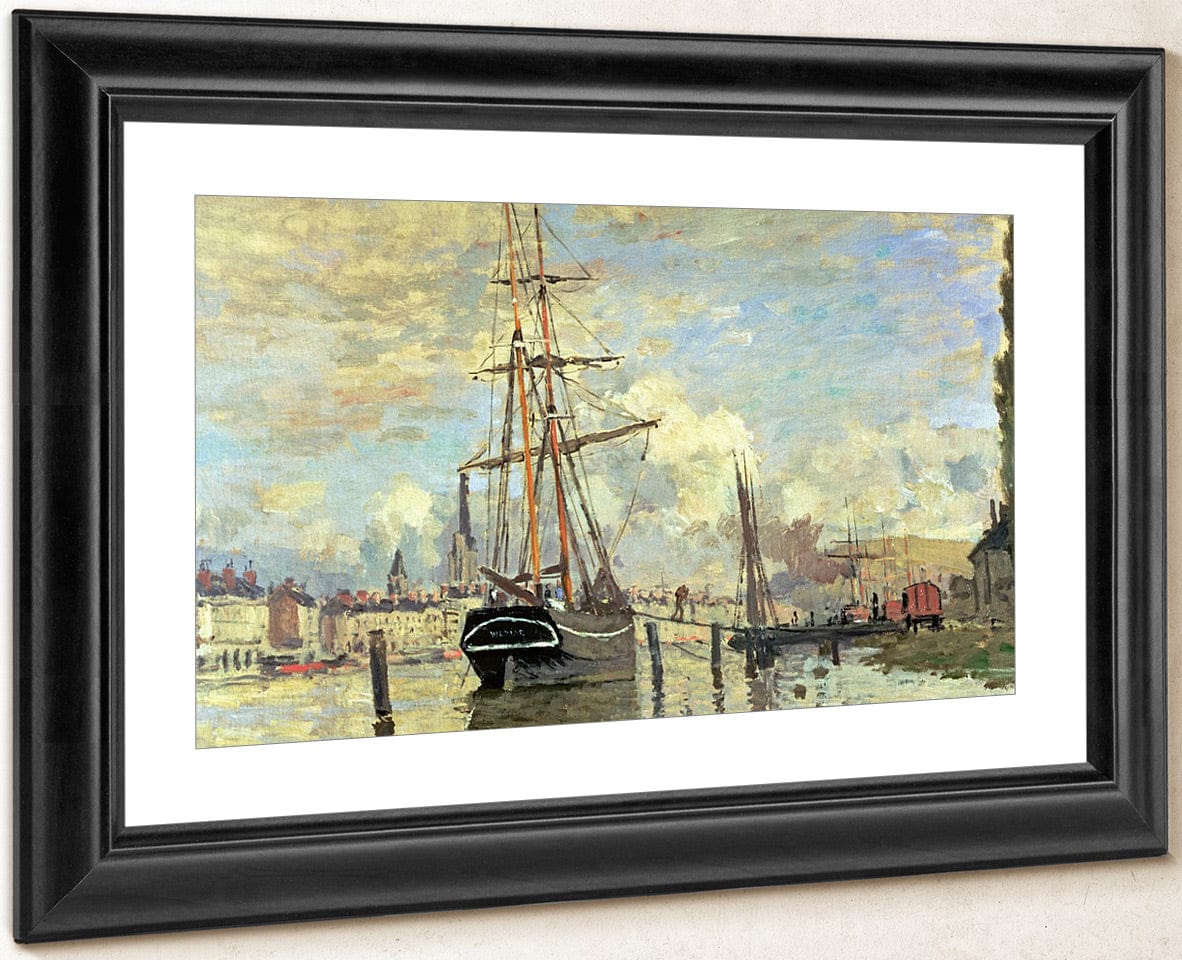 The Seine At Rouen By Claude Monet Fine Art Print