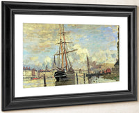 The Seine At Rouen By Claude Monet Fine Art Print