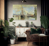 The Seine At Rouen By Claude Monet Fine Art Print