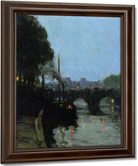 The Seine Evening By Henry Ossawa Tanner Fine Art Print