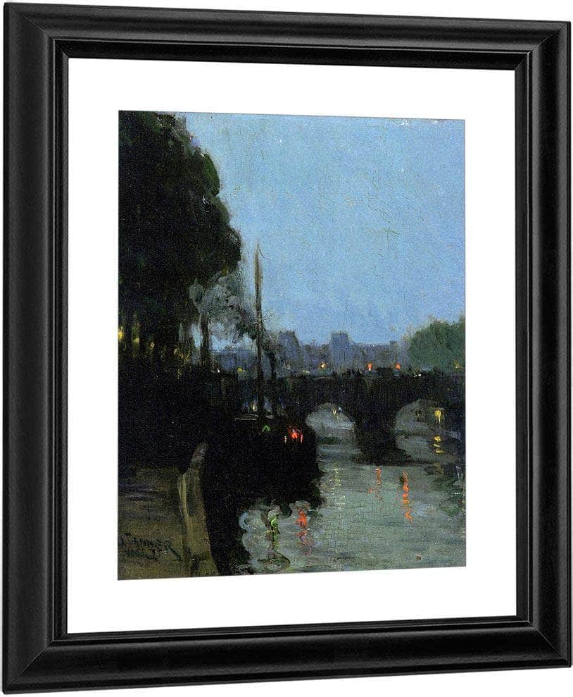 The Seine Evening By Henry Ossawa Tanner Fine Art Print