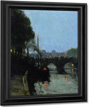 The Seine Evening By Henry Ossawa Tanner Fine Art Print