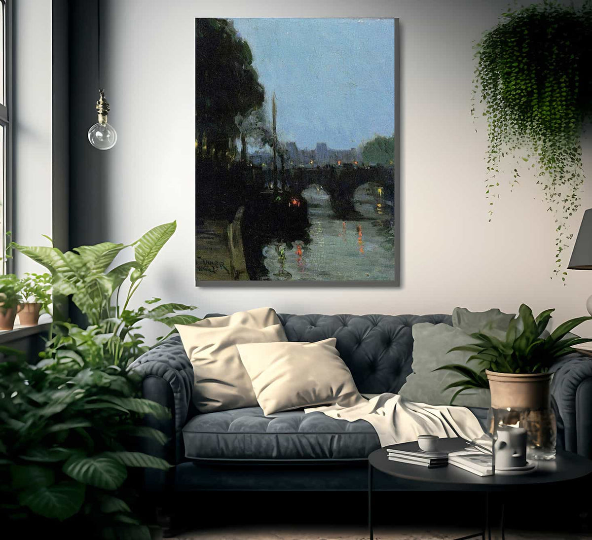 The Seine Evening By Henry Ossawa Tanner Fine Art Print