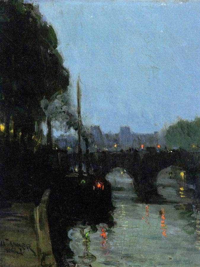 The Seine Evening By Henry Ossawa Tanner Fine Art Print