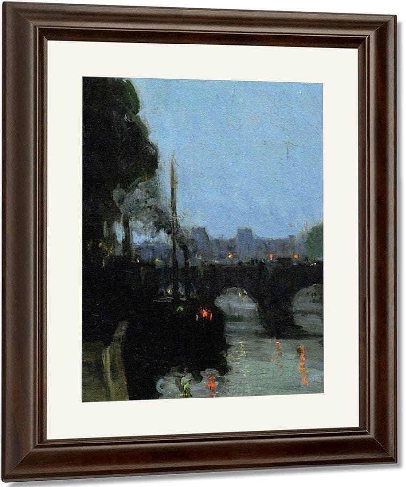 The Seine Evening By Henry Ossawa Tanner Fine Art Print